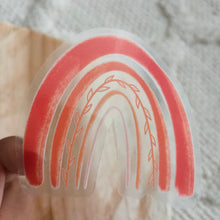 Afbeelding in Gallery-weergave laden, Transparant Oranje Regenboog Sticker 6.0x5.7cm