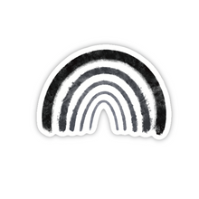 Afbeelding in Gallery-weergave laden, Zwart Regenboog Sticker 6.0x4.2cm