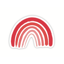 Afbeelding in Gallery-weergave laden, Transparant Rood Regenboog Sticker 6.0x4.5cm