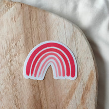 Afbeelding in Gallery-weergave laden, Transparant Rood Regenboog Sticker 6.0x4.5cm