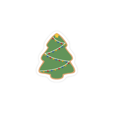 Afbeelding in Gallery-weergave laden, Transparant Kerstkoekje Kerstboom Sticker 4.8x6.0
