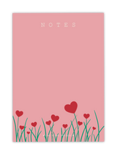 Afbeelding in Gallery-weergave laden, Heart Flowers | Liefde | Hartjes | Notitieblok A6
