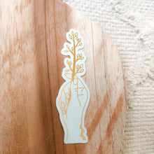 Afbeelding in Gallery-weergave laden, Growth - Hands of Gold Goudfolie Sticker 2.8x9.2cm
