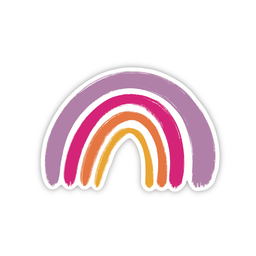 Paars Regenboog Sticker 6.0x4.3cm
