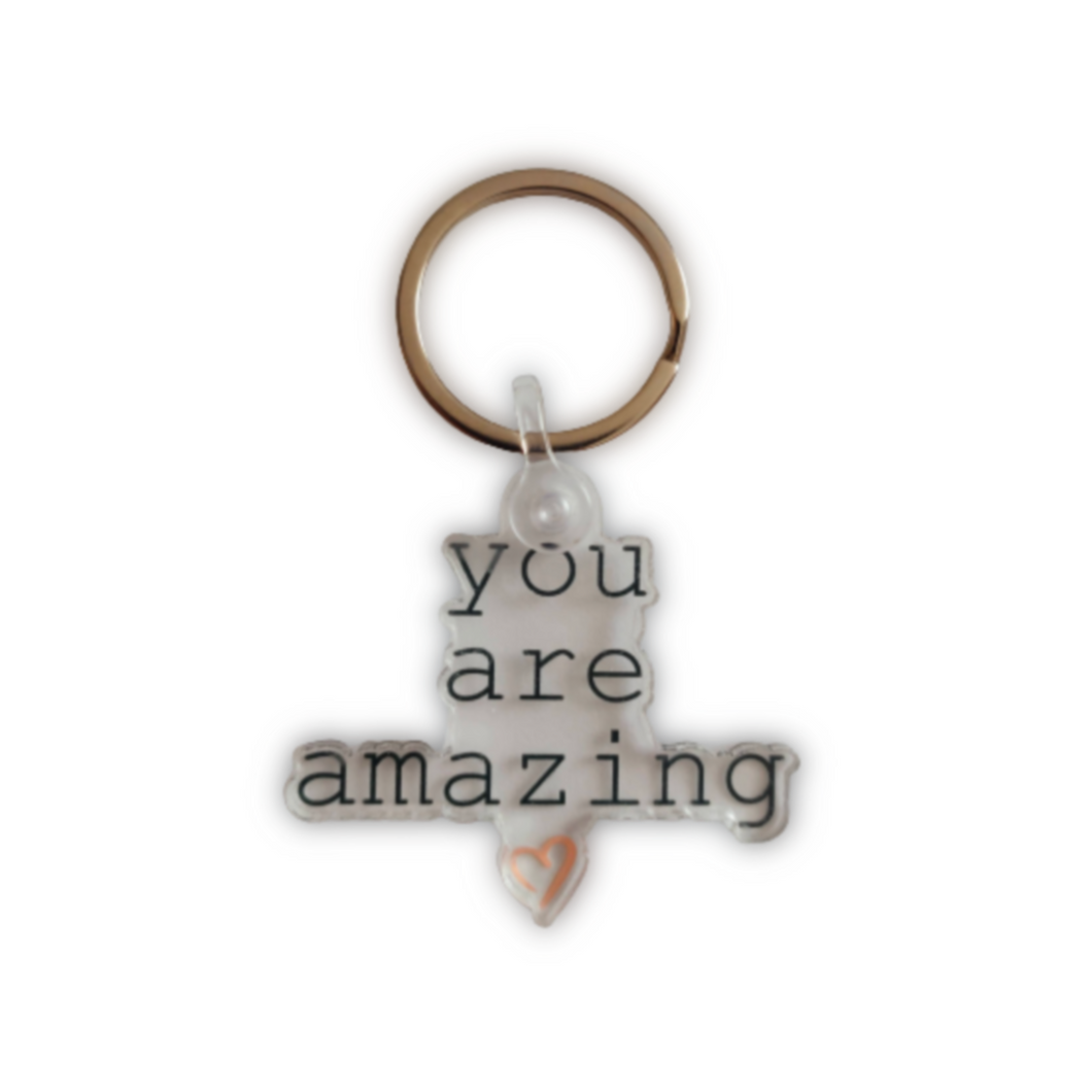 You Are Amazing | Liefde | Acryl Sleutelhanger 5.0x3.8cm