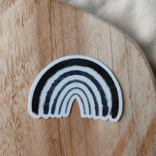 Afbeelding in Gallery-weergave laden, Zwart Regenboog Sticker 6.0x4.2cm
