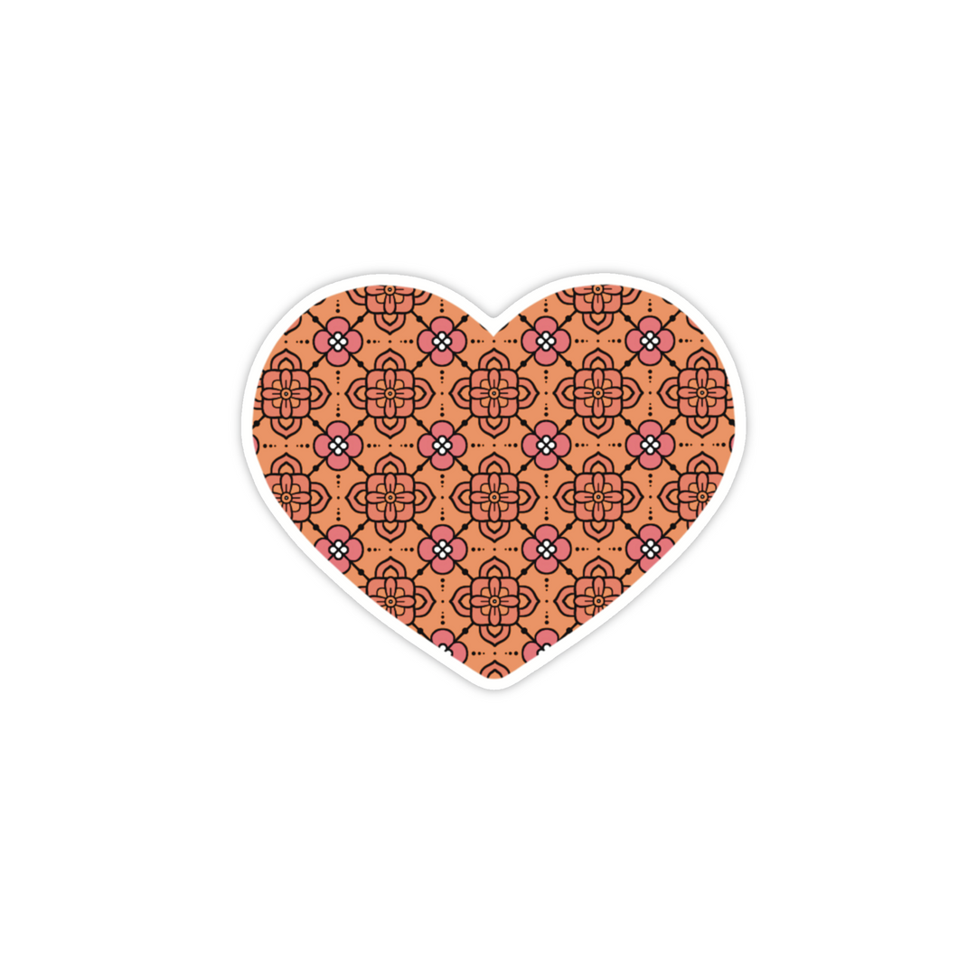 Heart Mandala Pattern Magneet 5.0x4.1cm