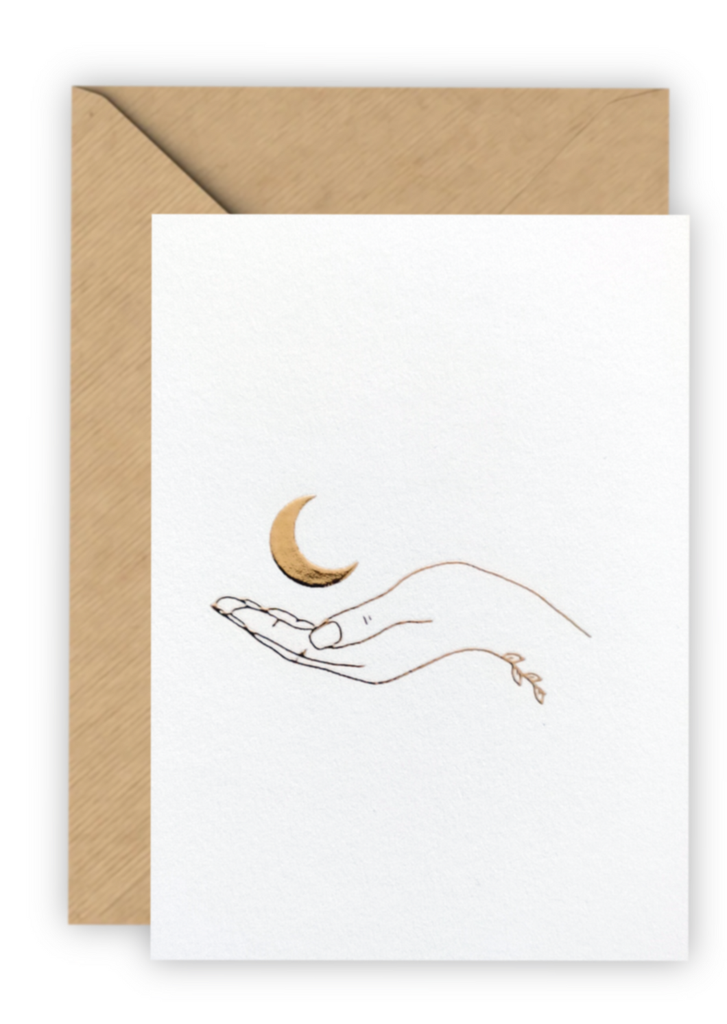 Moon Magic - Hands of Gold Goudfolie Luxe Wenskaart A6