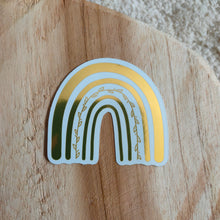 Afbeelding in Gallery-weergave laden, Rainbow of Gold Goud Sticker 6.0x5.5cm
