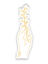 Afbeelding in Gallery-weergave laden, Worth - Hands of Gold Goudfolie Sticker 2.9x9.6cm
