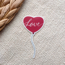 Afbeelding in Gallery-weergave laden, Transparant Heart Balloon Love | Liefde | Hartjes | Sticker 3.7x7.0cm
